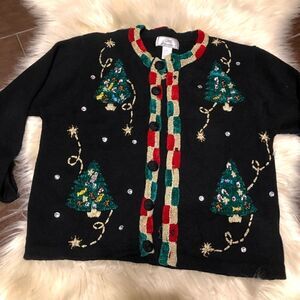 Lisa International vintage Christmas sweater sizeL